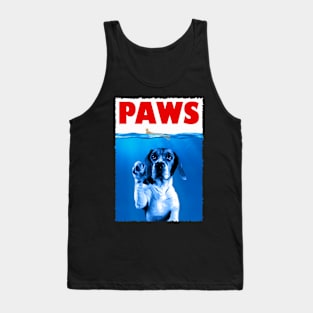 Ears of Elegance Basset Hound PAWS, Urban Canine Couture Tank Top